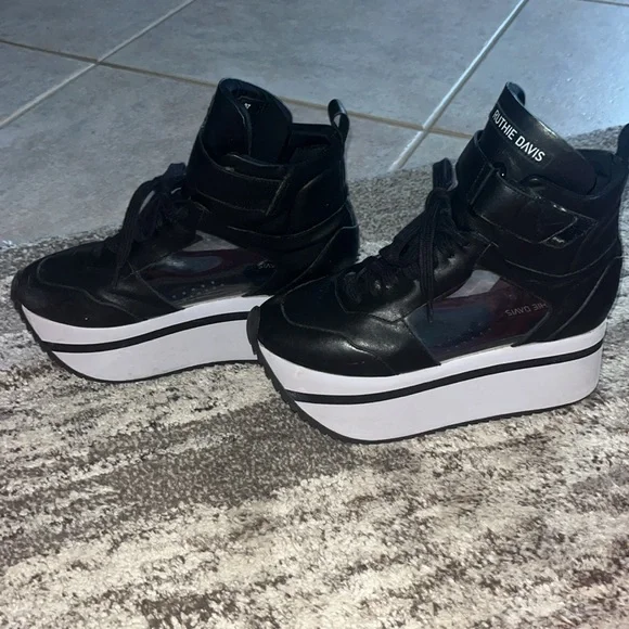 Ruthie Davis black platform sneakers - barely worn. Super comfortable. - Picture 2 of 9